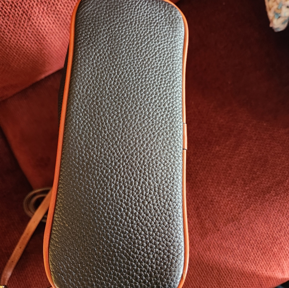 Dooney and Bourke black pebble leather crossbody bag.